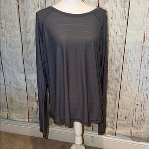 Tek Gear Charcoal Long Sleeve Top